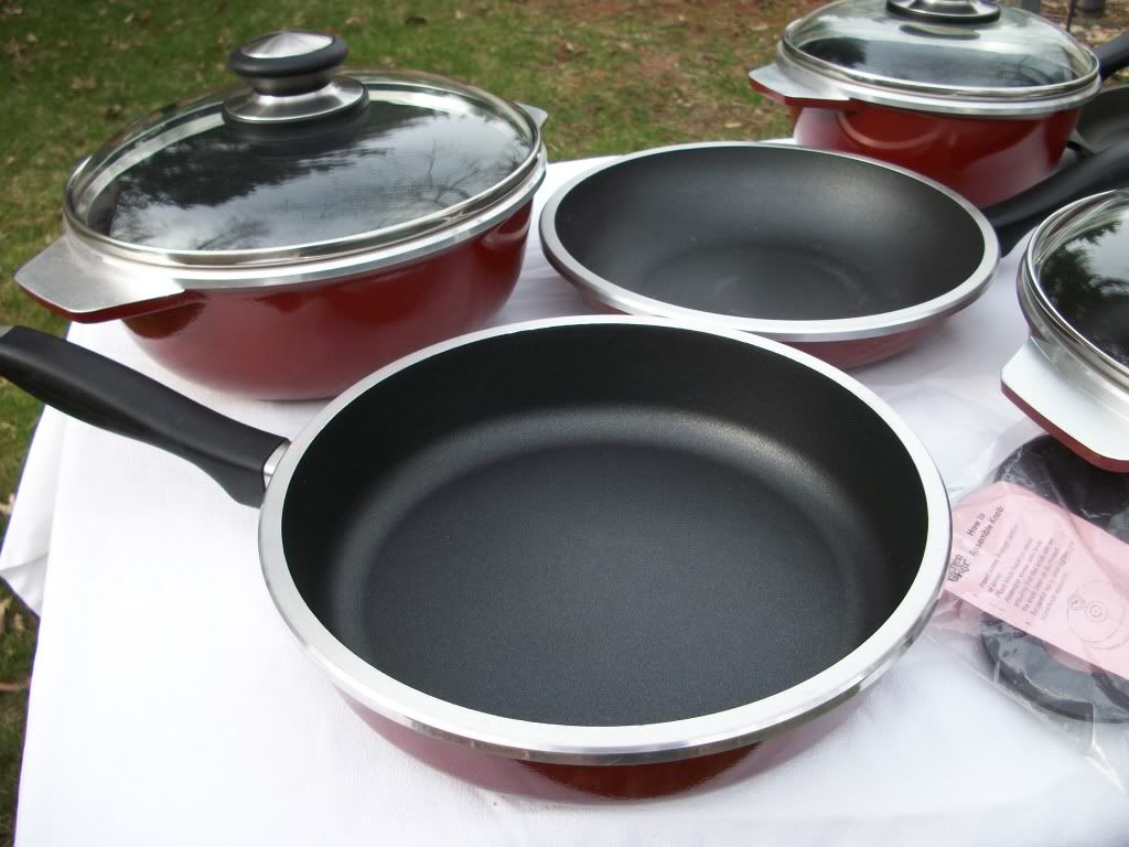 KITCHEN FAIR Cast Aluminum 10 pc COOKWARE SET like CLUB